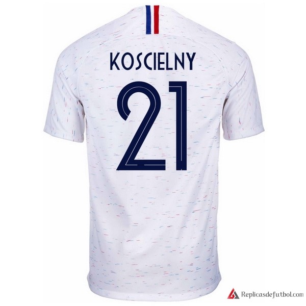 Camiseta Seleccion Francia Segunda equipación Koscielny 2018 Blanco